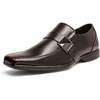 Bruno Marc Men’s Classic Slip-on Dress Loafers Shoes | Classic Square Toe Formal Business Office Wedding Party Church Prom Graduation(Dark Brown)