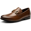 Bruno Marc Men’s Dress Loafers Slip-on Formal Shoes | Comfort Classic Business Office Meeting Wedding Daily(Dark Brown)