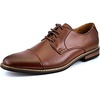 Bruno Marc Men’s Dress Shoes | Smooth PU Upper,Breathable Lining,Sweat-Wicking Latex Insole for Office & Daily Occasions(Dark Brown)