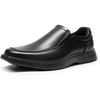 Bruno Marc Men’s Dress Shoes Slip on Formal Loafers | Ultra Lightweight Comfortable Shock-absorbing Classic Business Wedding Church Office Prom Daily(Black)