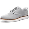 Bruno Marc Men’s KnitFlex Craft Mesh Oxfords Sneakers | Breathable Woven Knit Upper, Wear-Resistant Rubber Sole, Thick EVA Insole, Chunky Sole for Office & Casual Daily Wear(Grey-hands Free)