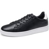 Bruno Marc Men’s WaveFlex CoreLux Casual Dress Sneakers | All-Day Comfortable Lightweight Skating Fashion Business Tennis Lace-up Non-slip Lowtop Office Simpledress Versatile Style(Black)