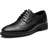 Bruno Marc Women’s Formal Wingtip Brogue Oxfords | Business Formal Wingtip Brogue Oxfords, PU Upper, 5mm Latex Insole, EVA Sole, for Work Meetings, Commutes, Daily Wear(Black)