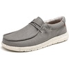 Bruno Marc Women’s Slip-on Loafers Casual Shoes | Ultra Lightweight Breathable Elastic Lace Moccasins Footwear Daily Office Walking Travel Journey(Grey)