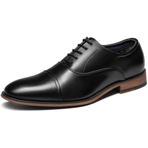 Bruno Marc Men’s Cap-Toe Formal Dress Shoes | Brogue Dress Padded Comfort Non-Slip Stable Sole Regular/Wide Fit, Ideal for Offices, Weddings, Parties & Daily Wear(Black)