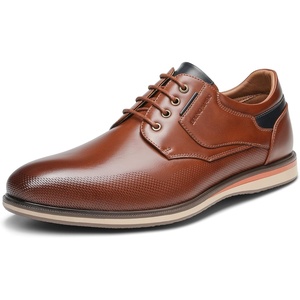 Bruno Marc Men’s Casual Dress Business Formal Oxford | wear-resistant non-slip sole, great for office, business, casual, work and daily occasions(8/Brown)
