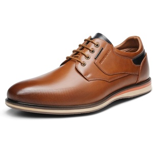 Bruno Marc Men’s Casual Dress Business Formal Oxford | wear-resistant non-slip sole, great for office, business, casual, work and daily occasions(8/Tan)