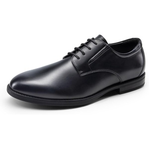 Bruno Marc Men’s Classic Comfort Oxford Shoes | Timeless Stylish Breathable, Slip-Resistant, All-Day Support for Formal, Casual, Ceremonial Occasions(Black)