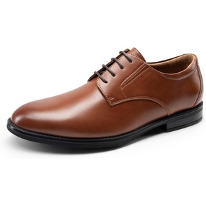 Bruno Marc Men’s Classic Comfort Oxford Shoes | Timeless Stylish Breathable, Slip-Resistant, All-Day Support for Formal, Casual, Ceremonial Occasions(Brown)