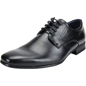 Bruno Marc Men’s Classic Modern Formal Oxfords Lace Up Leather Lined Dress Shoes(Black)