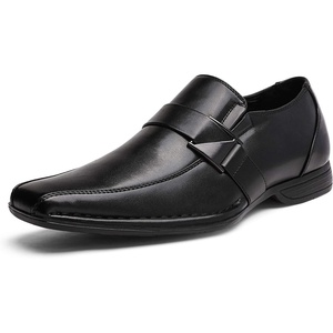 Bruno Marc Men’s Classic Slip-on Dress Loafers Shoes | Classic Square Toe Formal Business Office Wedding Party Church Prom Graduation(03-black)