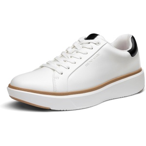 Bruno Marc Men’s Dress Fashion Sneakers Shoes | All-day Comfort Lightweight Minimalist Thick Sole Platform Walking Shoes for Business Casual & Everyday Wear(White)