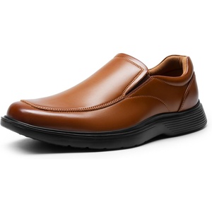 Bruno Marc Men’s Dress Shoes Slip on Formal Loafers | Ultra Lightweight Comfortable Shock-absorbing Classic Business Wedding Church Office Prom Daily(Brown)