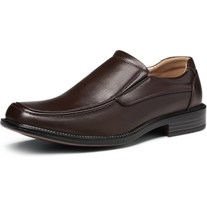 Bruno Marc Men’s Slip on Dress Loafers Shoes | Square Toe for Formal Office Footwear Daily Casual Weekend(Dark Brown)