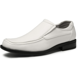 Bruno Marc Men’s Slip on Dress Loafers Shoes | Square Toe for Formal Office Footwear Daily Casual Weekend(White)
