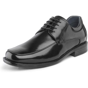 Bruno Marc Men’s Square Toe Classic Business Dress Shoes | Soft Lining, Latex Cushioned Footbed CLASSIC Square-Toe Design Flexible and Comfort oxfords(Black)