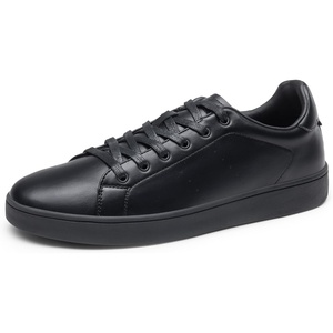 Bruno Marc Men’s WaveFlex CoreLux Casual Dress Sneakers | All-Day Comfortable Lightweight Skating Fashion Business Tennis Lace-up Non-slip Lowtop Office Simpledress Versatile Style(All Black)