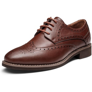 Bruno Marc Women’s Formal Wingtip Brogue Oxfords | Business Formal Wingtip Brogue Oxfords, PU Upper, 5mm Latex Insole, EVA Sole, for Work Meetings, Commutes, Daily Wear(Brown)