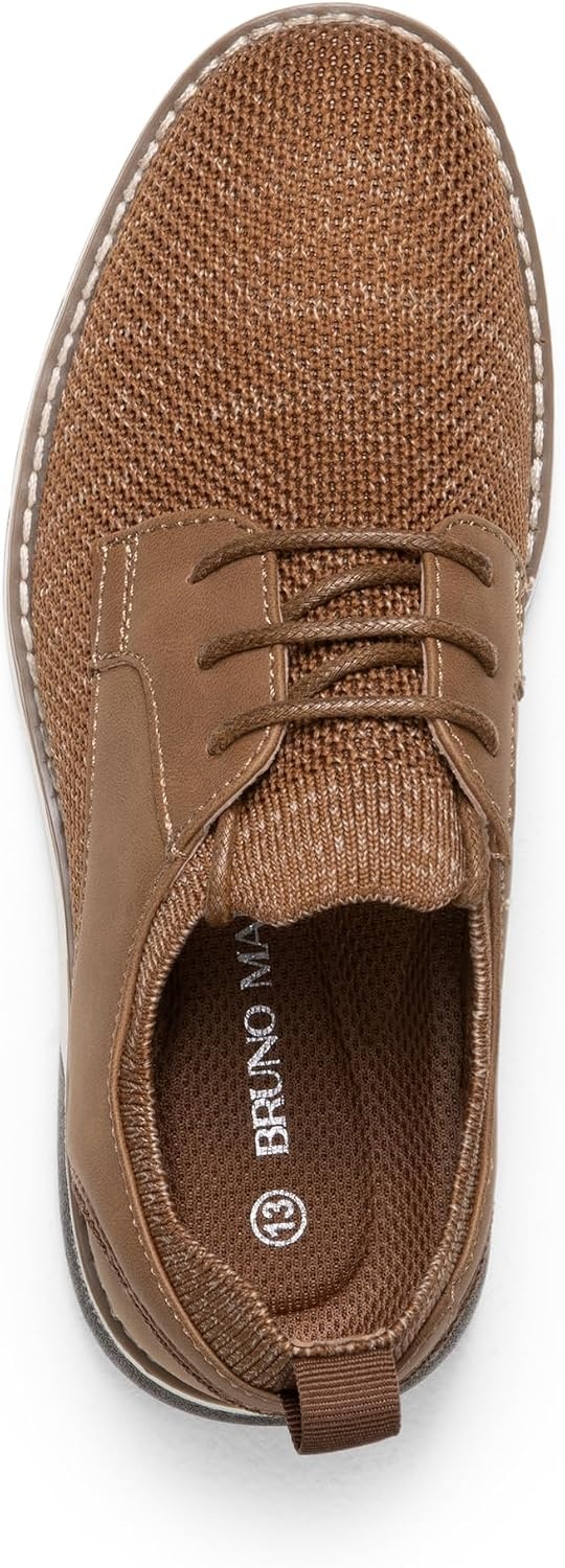 image:imageBruno Marc Boys Mesh Casual Dress Oxford Uniform Shoes Boys Breathable Uniform Shoes Slipon design pull tabs ideal for school activities or church servicesBrown
