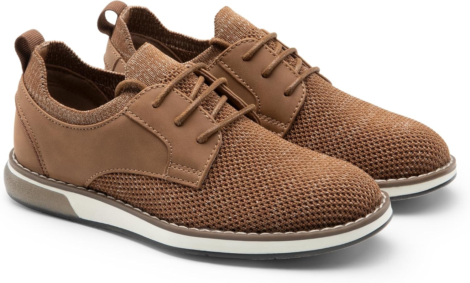 image:imageBruno Marc Boys Mesh Casual Dress Oxford Uniform Shoes Boys Breathable Uniform Shoes Slipon design pull tabs ideal for school activities or church servicesBrown