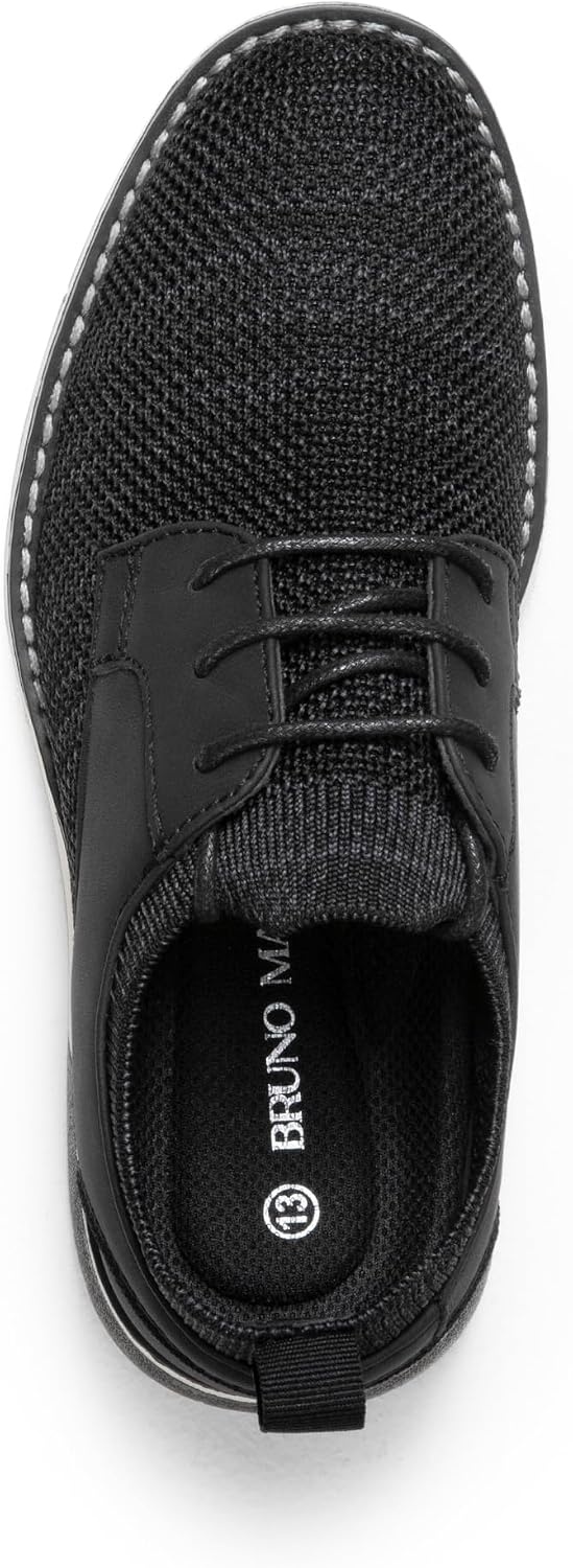 image:imageBruno Marc Boys Mesh Casual Dress Oxford Uniform Shoes Boys Breathable Uniform Shoes Slipon design pull tabs ideal for school activities or church servicesBlack