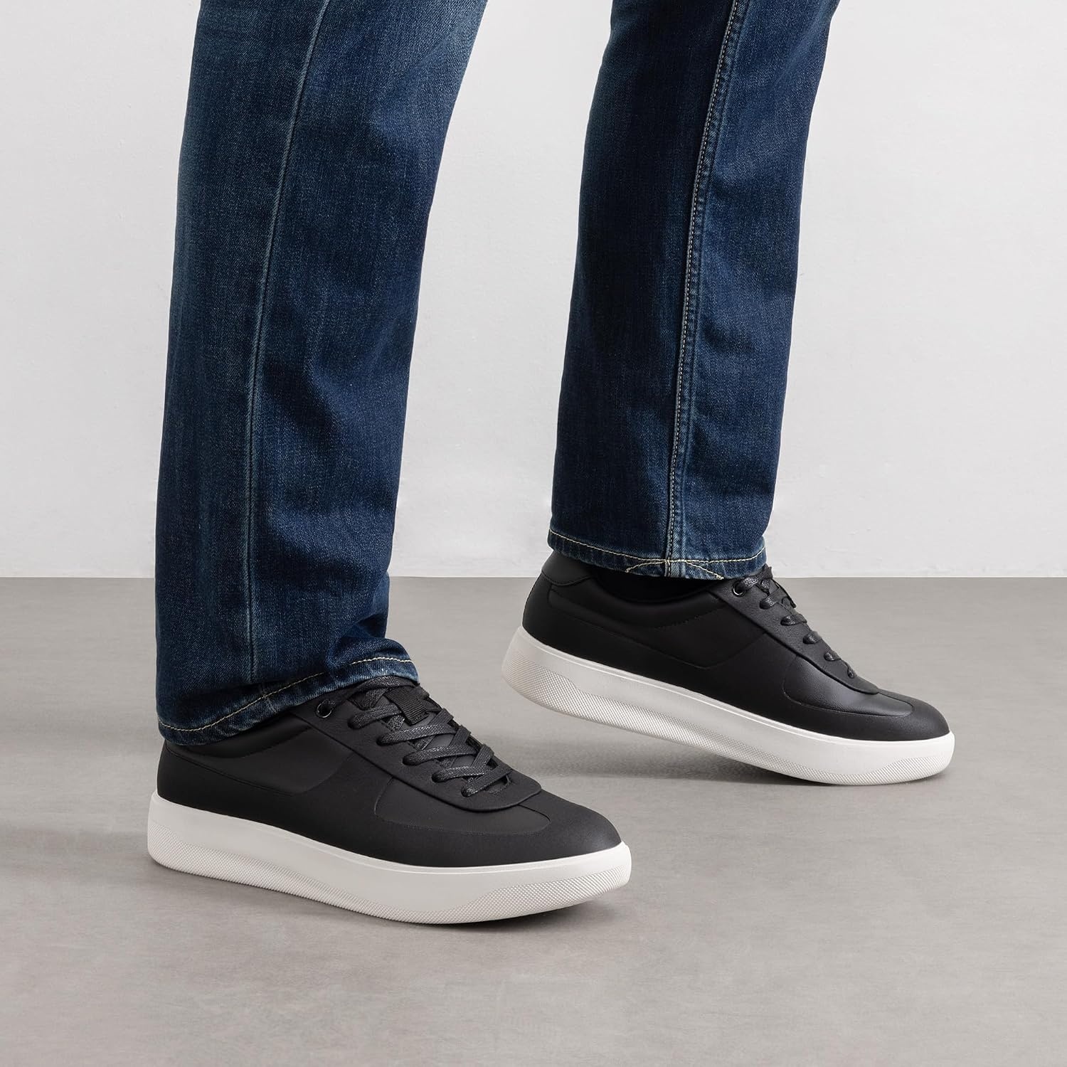 image:imageBruno Marc Mens Dress Sneakers Business Casual Shoes for Men Lace Up SlipResistant Fashion SneakersBlack