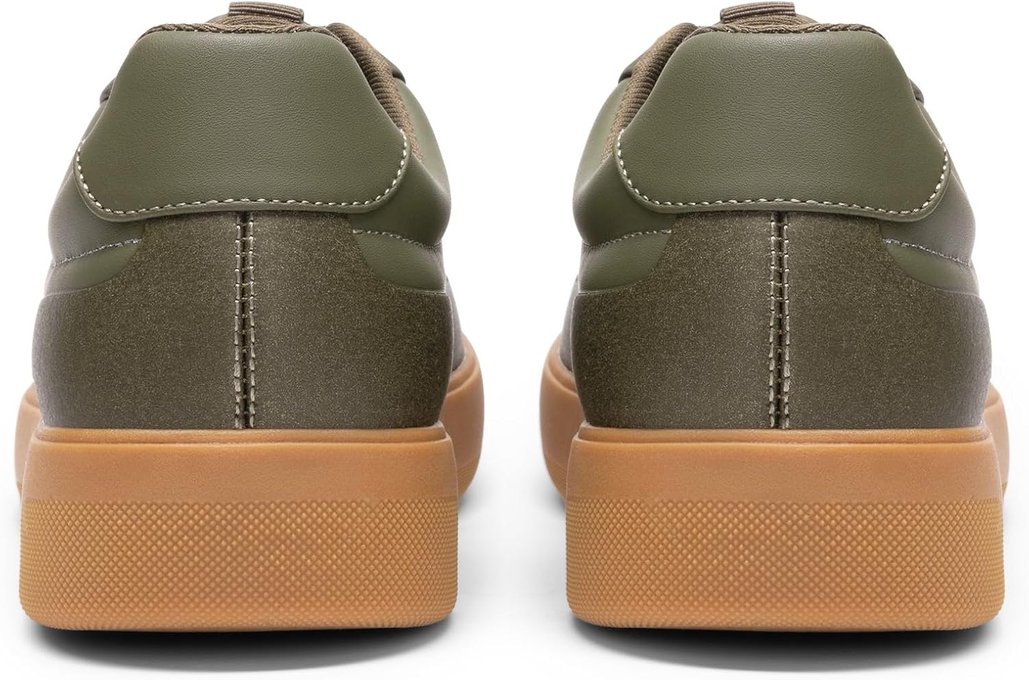 image:imageBruno Marc Mens Dress Sneakers Business Casual Shoes for Men Lace Up SlipResistant Fashion SneakersOlive