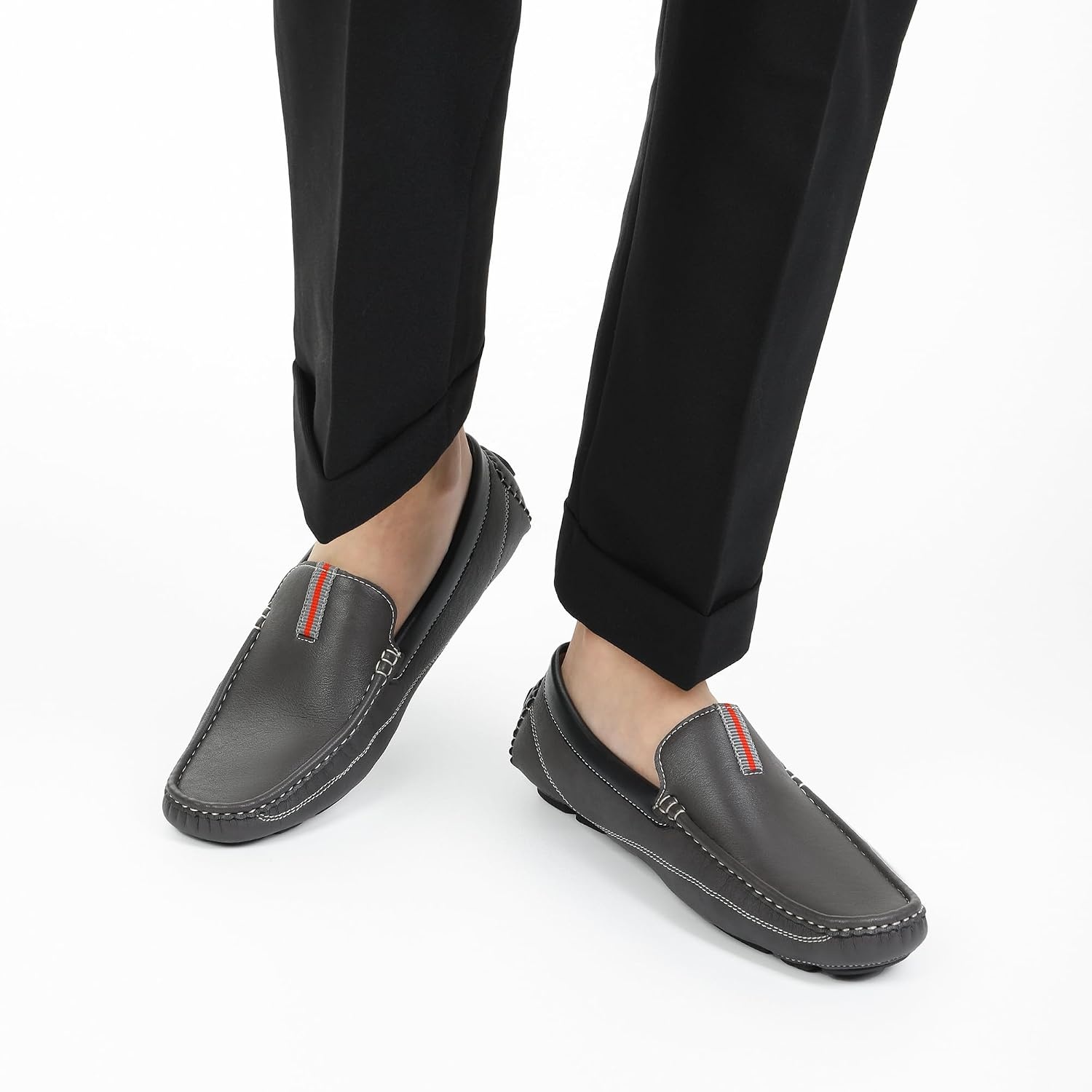 image:imageBruno Marc Mens Driving Moccasins Slip on Loafers Shoes Soft Flexible Lightweight Daily Office Weekend Travel Journey OutdoorGrey