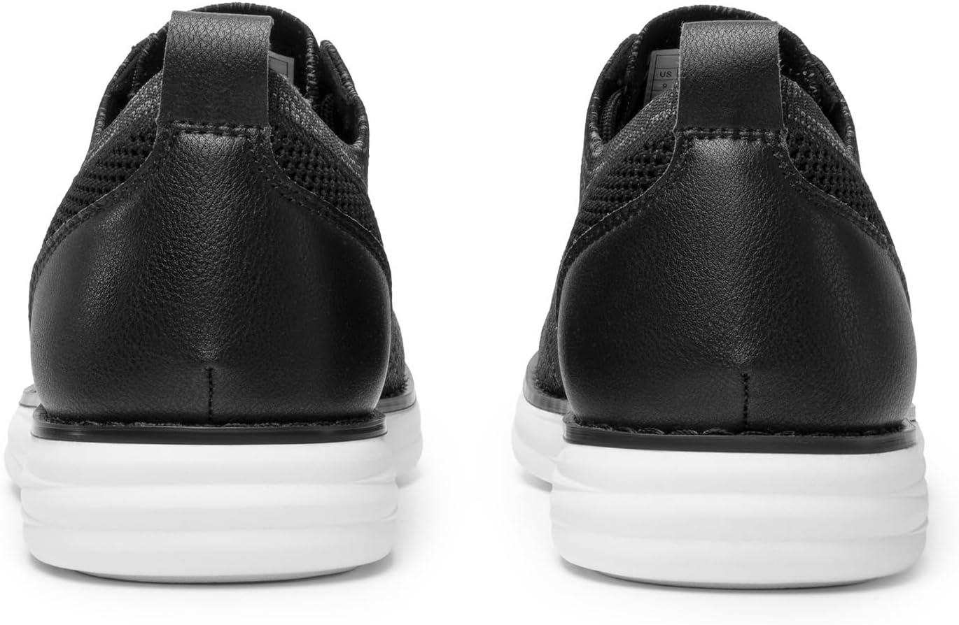 image:imageBruno Marc Mens Grand02 KnitFlex Lightweight Walking Shoes LaceUp Oxfords Lightweight Casual Walking Shoes versatile enough to wear with both casual and dress pantsBlackGrey
