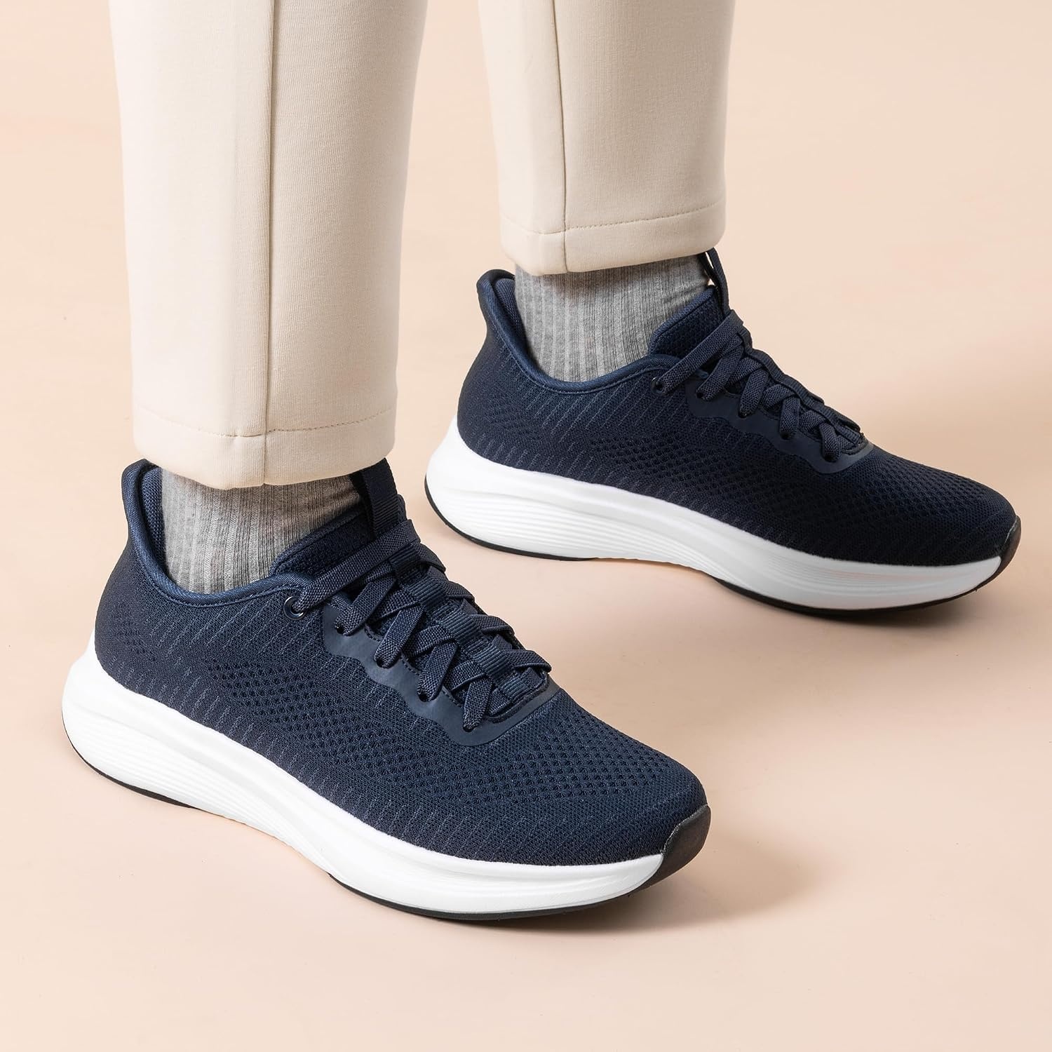 image:imageBruno Marc Mens Hands Free Slipon Walking Shoes Casual Breathable Comfortable Knit Sneaker