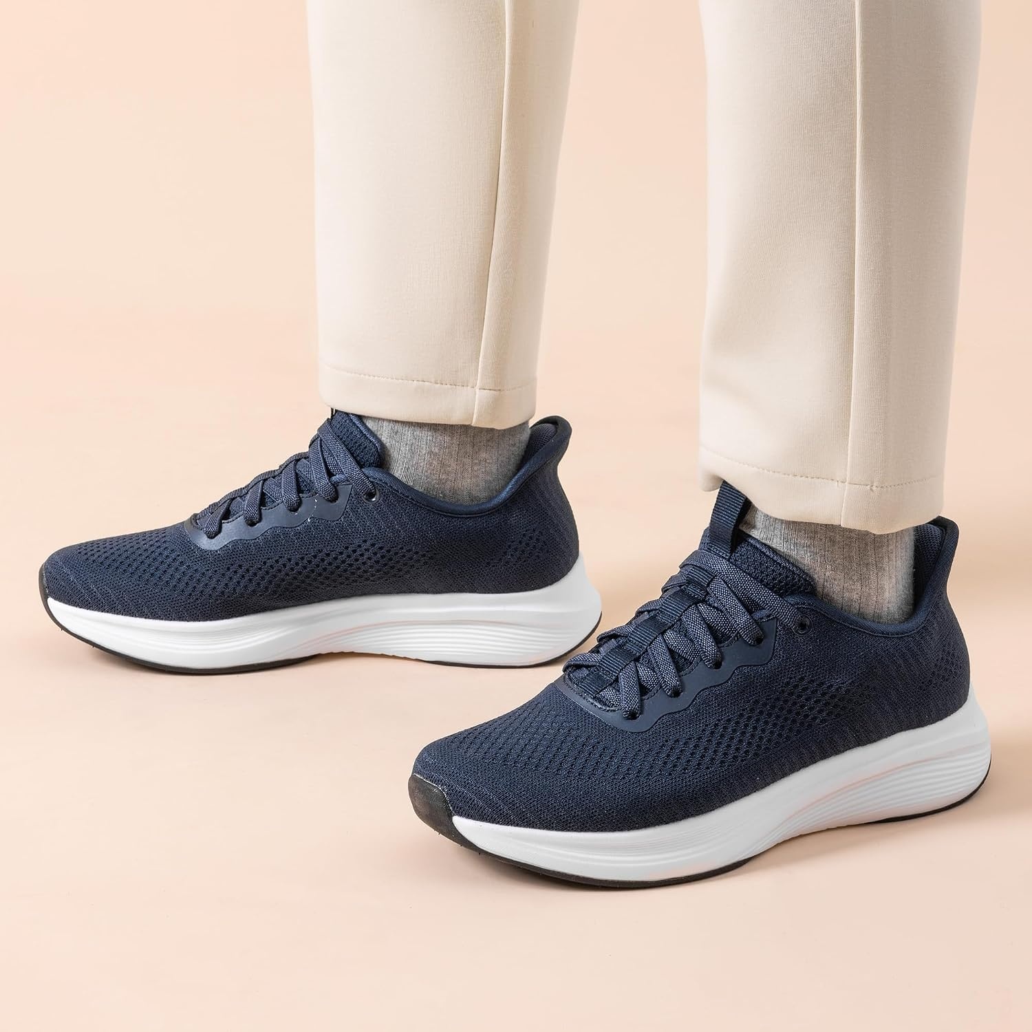 image:imageBruno Marc Mens Hands Free Slipon Walking Shoes Casual Breathable Comfortable Knit Sneaker