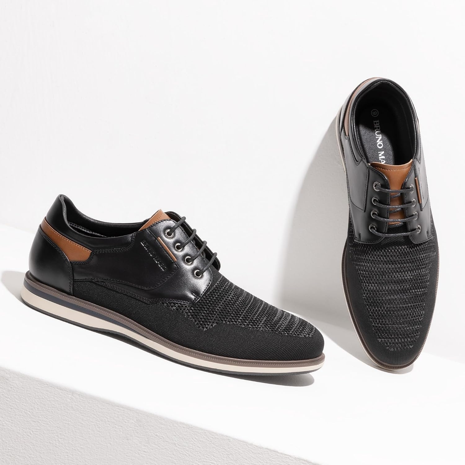 image:imageBruno Marc Mens Mesh Casual Dress Shoes Breathable Oxfords SneakersBlack
