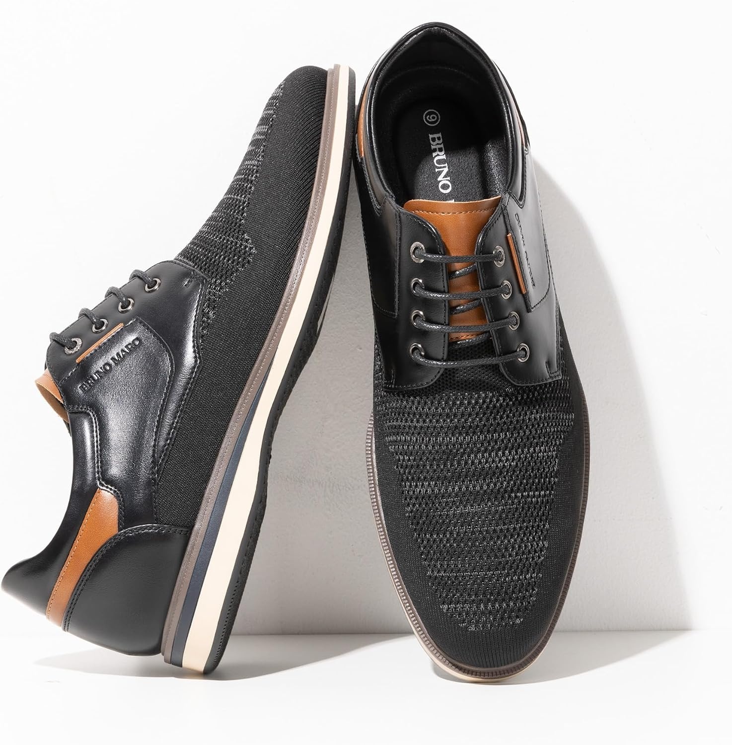 image:imageBruno Marc Mens Mesh Casual Dress Shoes Breathable Oxfords SneakersBlack