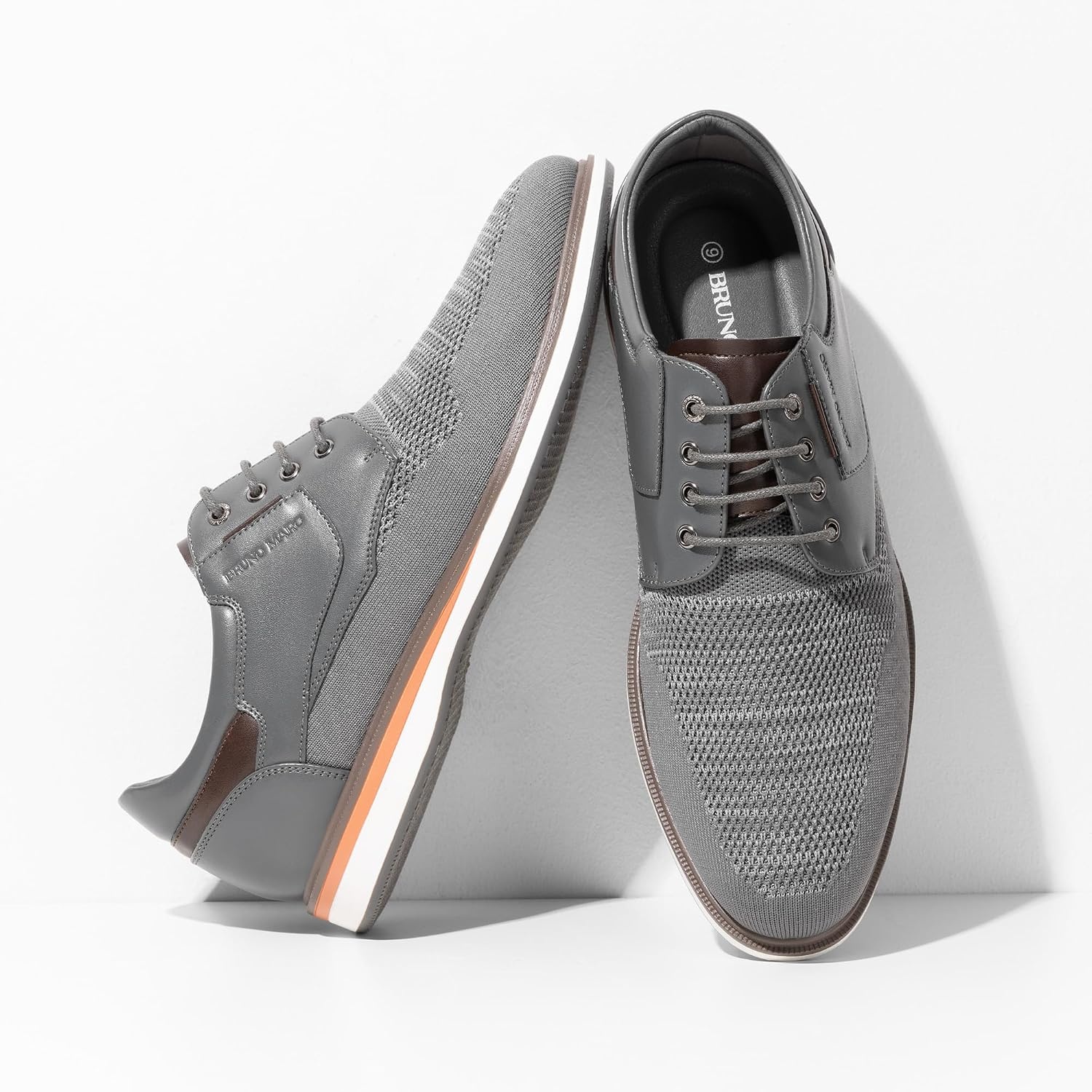 image:imageBruno Marc Mens Mesh Casual Dress Shoes Breathable Oxfords SneakersGrey