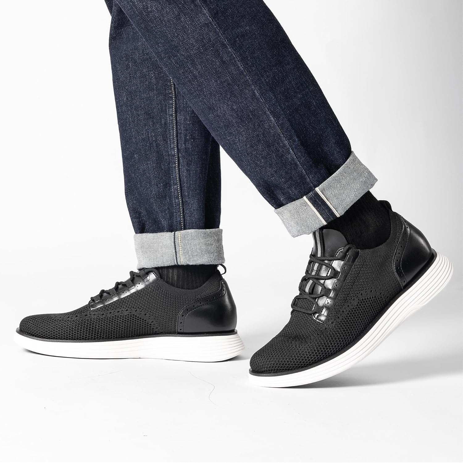 image:imageBruno Marc Mens Sbox2326m Derby Shoes Casual ShoesBlack Mesh
