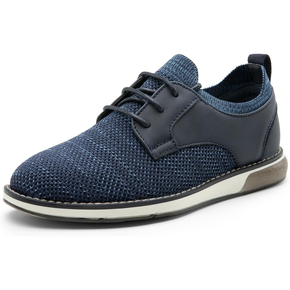image:imageBruno Marc Boys Mesh Casual Dress Oxford Uniform Shoes Boys Breathable Uniform Shoes Slipon design pull tabs ideal for school activities or church servicesNavy