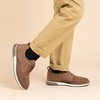 Bruno Marc Boy’s Mesh Casual Dress Oxford Uniform Shoes | Boy’s Breathable Uniform Shoes Slip-on design pull tabs ideal for school activities or church services(Brown)