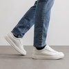 Bruno Marc Men’s Dress Sneakers Business Casual Shoes for Men Lace Up Slip-Resistant Fashion Sneakers(White)
