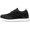 Bruno Marc Men’s Grand-02 KnitFlex Lightweight Walking Shoes | Lace-Up Oxfords Lightweight Casual Walking Shoes versatile enough to wear with both casual and dress pants(Black/Grey)