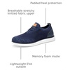 Bruno Marc Men’s Grand-02 KnitFlex Lightweight Walking Shoes | Lace-Up Oxfords Lightweight Casual Walking Shoes versatile enough to wear with both casual and dress pants(Dark/Blue)