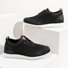 Bruno Marc Men’s Grand-02 KnitFlex Lightweight Walking Shoes | Lace-Up Oxfords Lightweight Casual Walking Shoes versatile enough to wear with both casual and dress pants(Black/Grey)