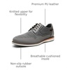 Bruno Marc Men’s Mesh Casual Dress Shoes Breathable Oxfords Sneakers(Grey)