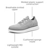 Bruno Marc Men’s Sbox2326m Derby Shoes | Casual Shoes(Grey Mesh)