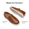 DREAM PAIRS Boy’s Dress Shoes Casual Loafers | Classic Slip on Loafers Soft Breathable Moccasins School Daily Graduation Church Wedding Party(Brown)