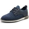 Bruno Marc Boy’s Mesh Casual Dress Oxford Uniform Shoes | Boy’s Breathable Uniform Shoes Slip-on design pull tabs ideal for school activities or church services(Navy)