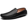 Bruno Marc Men’s Driving Moccasins Slip on Loafers Shoes | Soft Flexible Lightweight Daily Office Weekend Travel Journey Outdoor(Black)