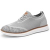 Bruno Marc Men’s Grand-02 KnitFlex Lightweight Walking Shoes | Lace-Up Oxfords Lightweight Casual Walking Shoes versatile enough to wear with both casual and dress pants(Grey)