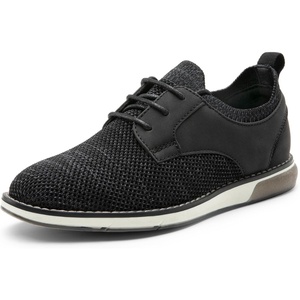 Bruno Marc Boy’s Mesh Casual Dress Oxford Uniform Shoes | Boy’s Breathable Uniform Shoes Slip-on design pull tabs ideal for school activities or church services(Black)