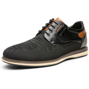 Bruno Marc Men’s Mesh Casual Dress Shoes Breathable Oxfords Sneakers(Black)