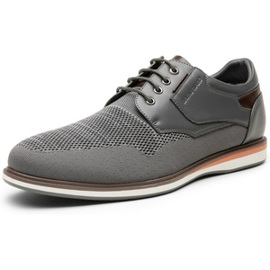 Bruno Marc Men’s Mesh Casual Dress Shoes Breathable Oxfords Sneakers(Grey)